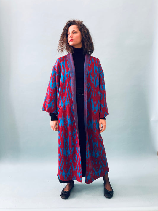 Ikat Kimono Coat