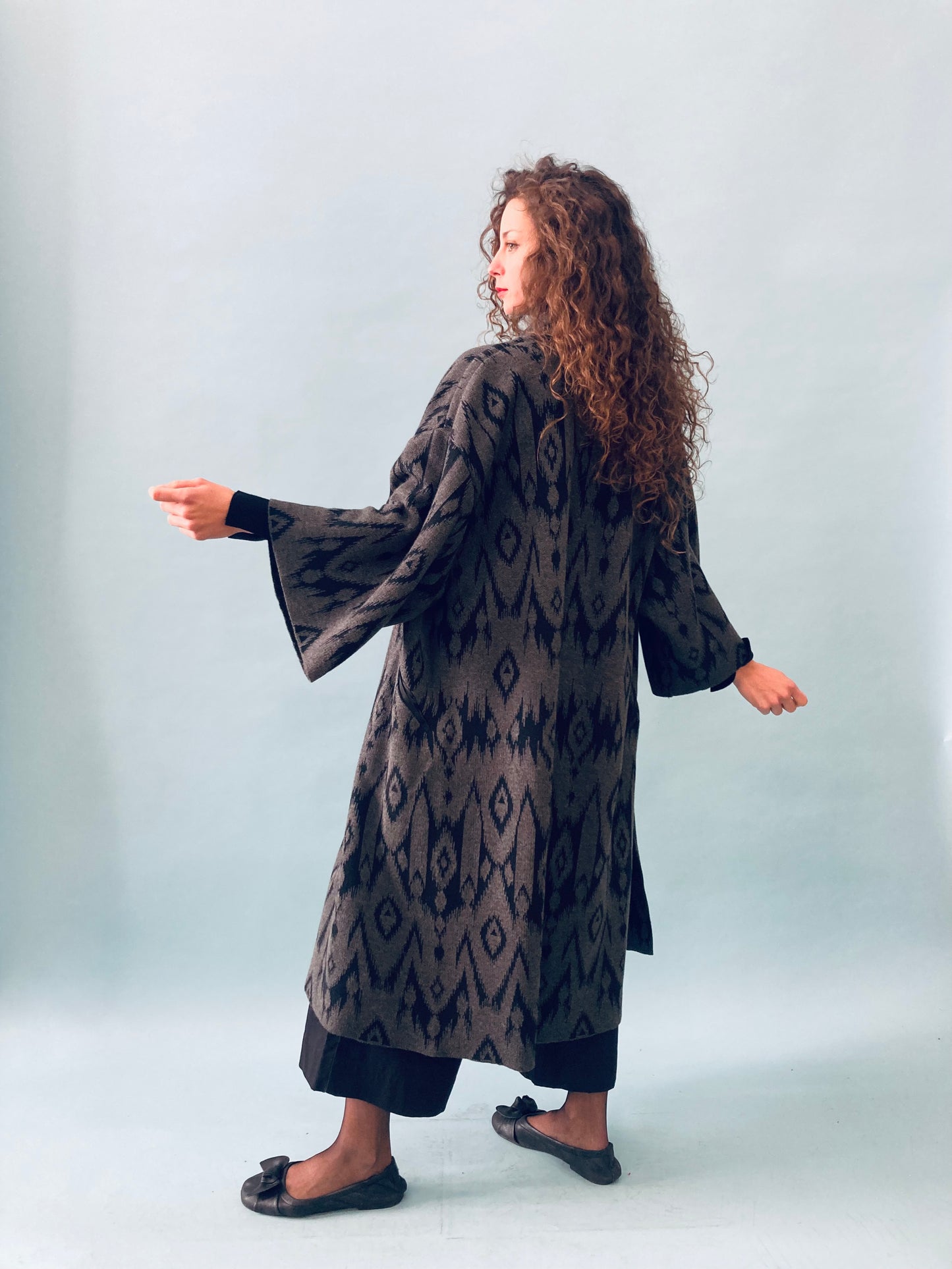 Ikat Kimono Coat