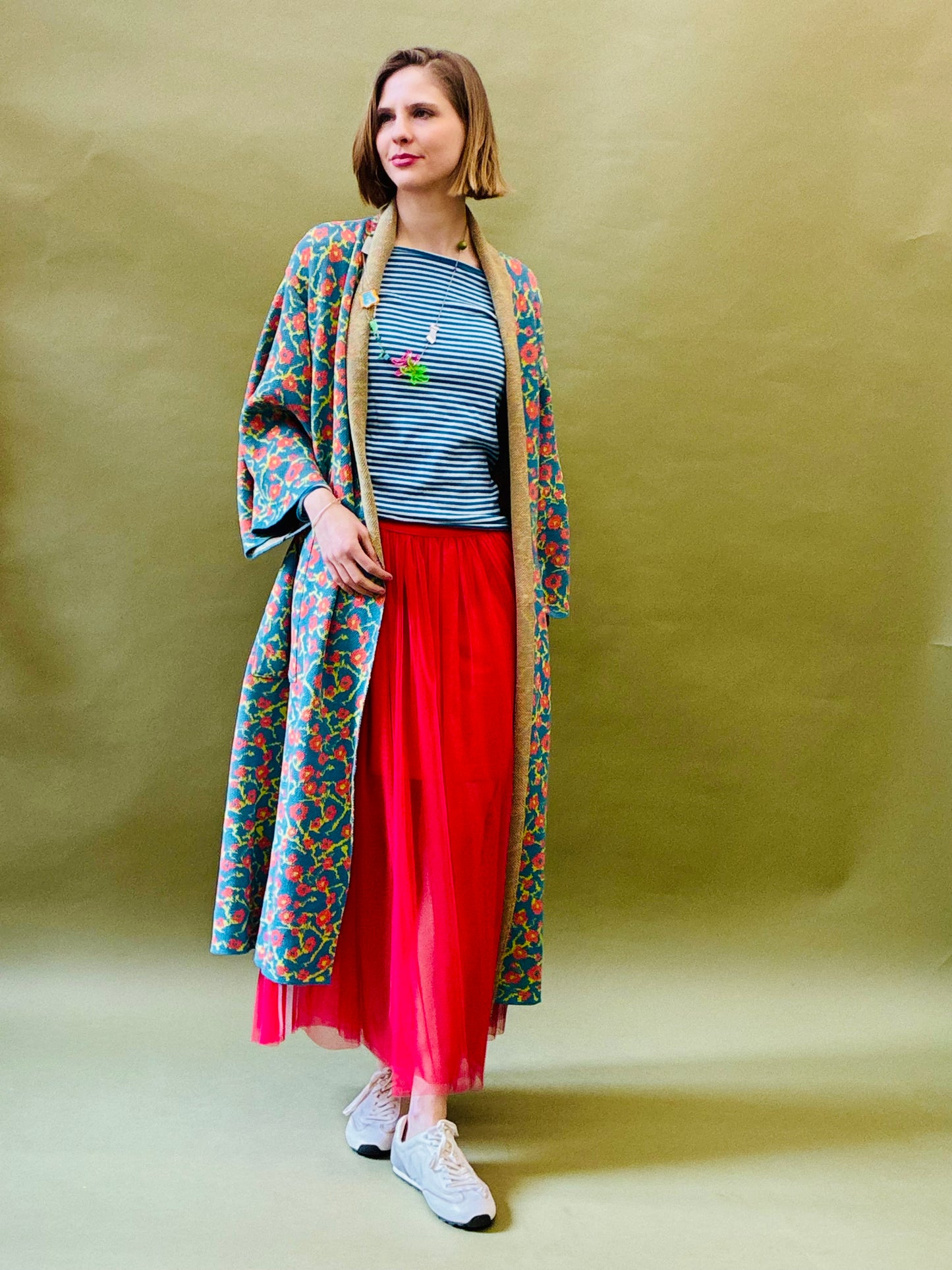 Cherry Blossom Kimono Coat