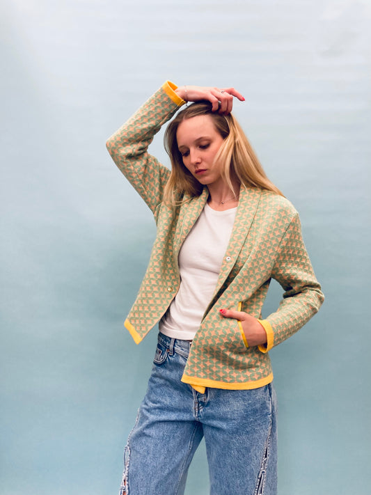 Tile Short Coat