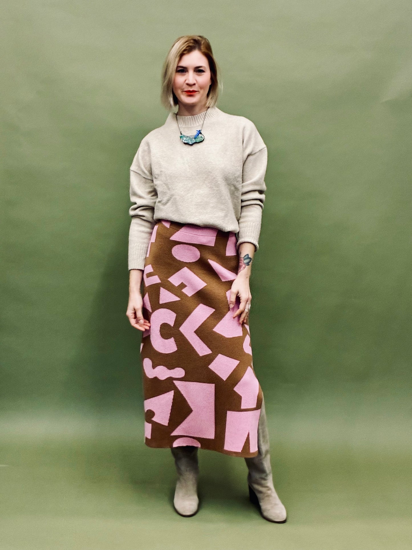 Geo Skirt-Top Set