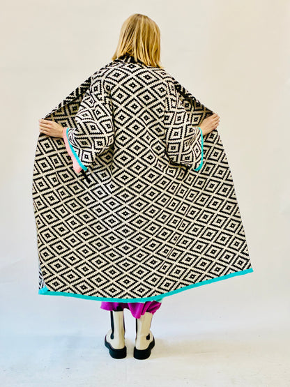 Aztec Kimono Coat