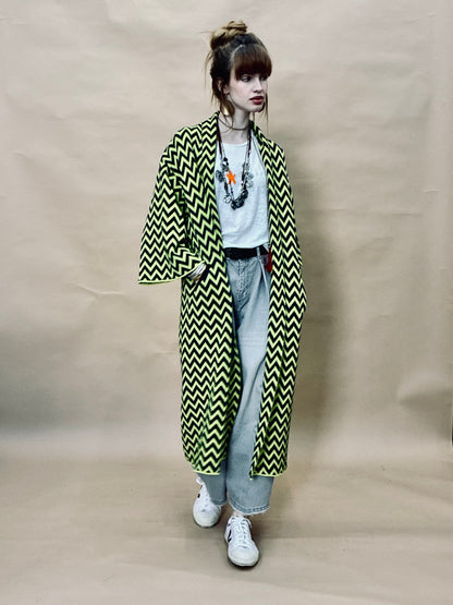 Zigzag Kimono Coat