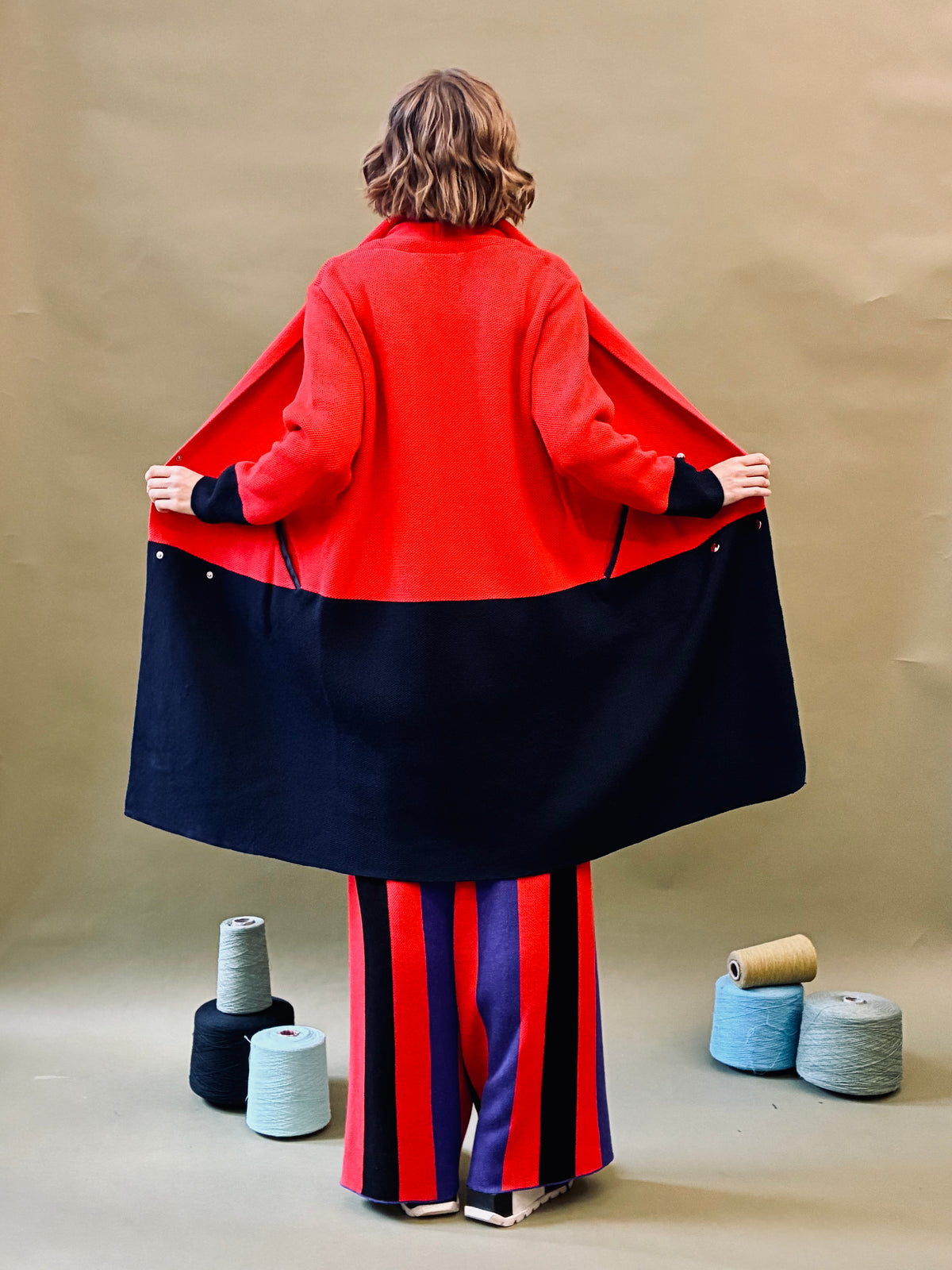 Colour Block Coat