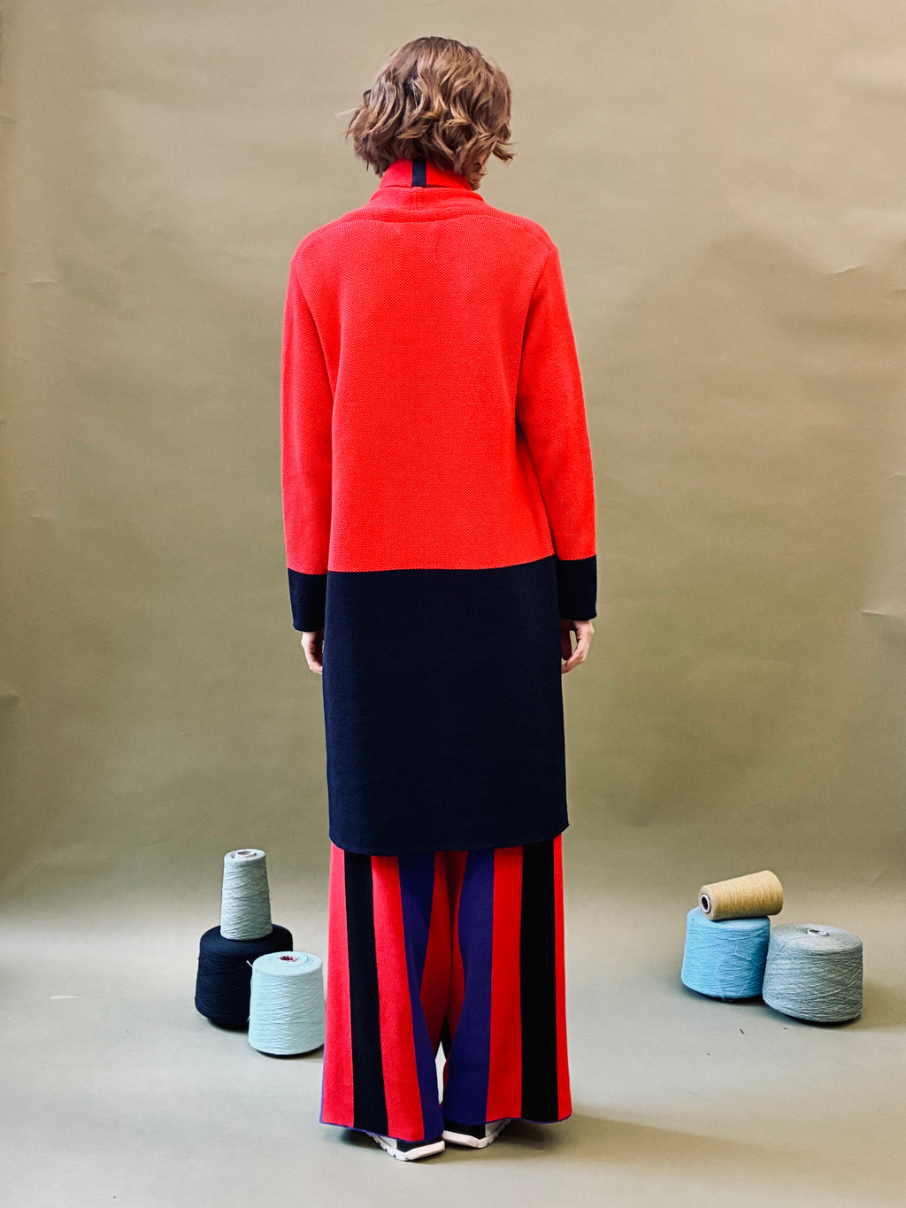 Colour Block Coat