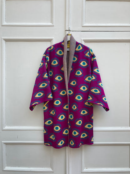 Eyes Kimono Coat