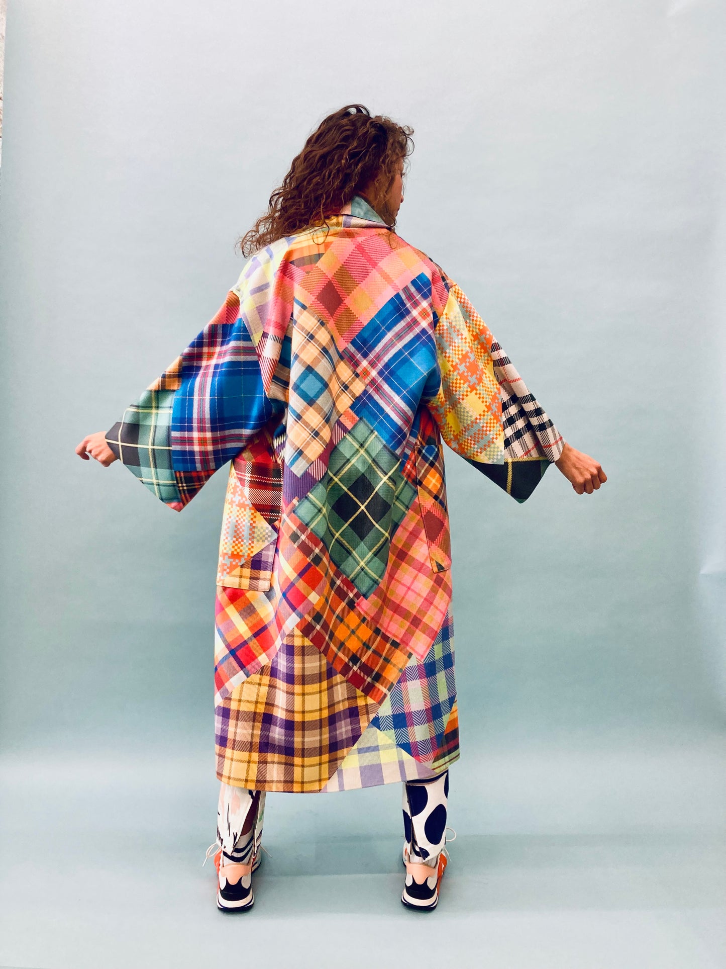 Tartan Double Sided Kimono