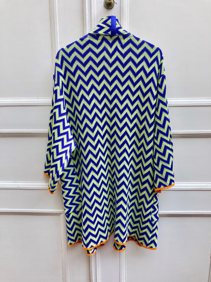 Zigzag Kimono Coat