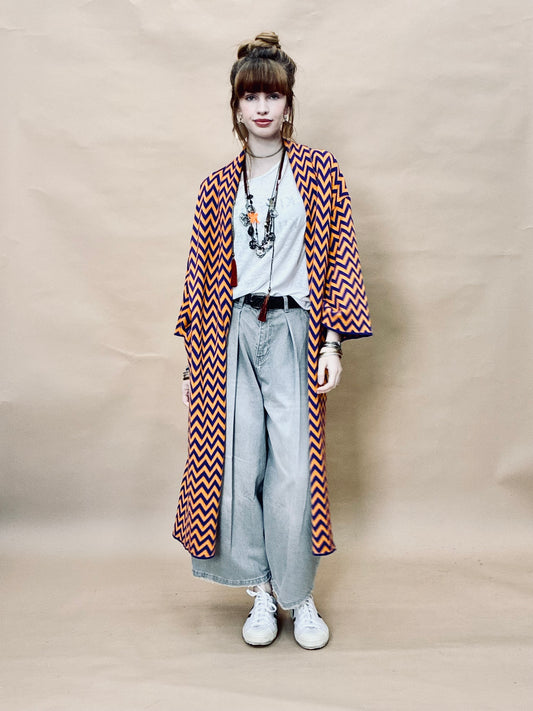 Zigzag Kimono Coat