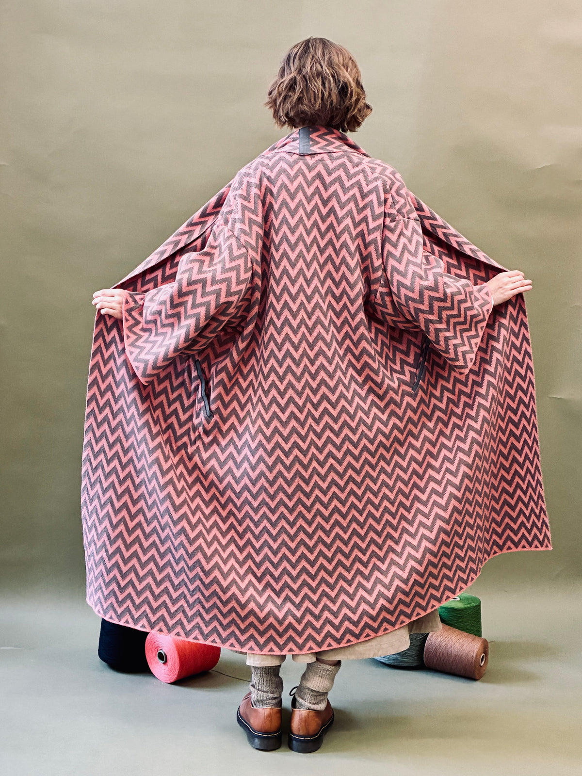 Zigzag Kimono Coat