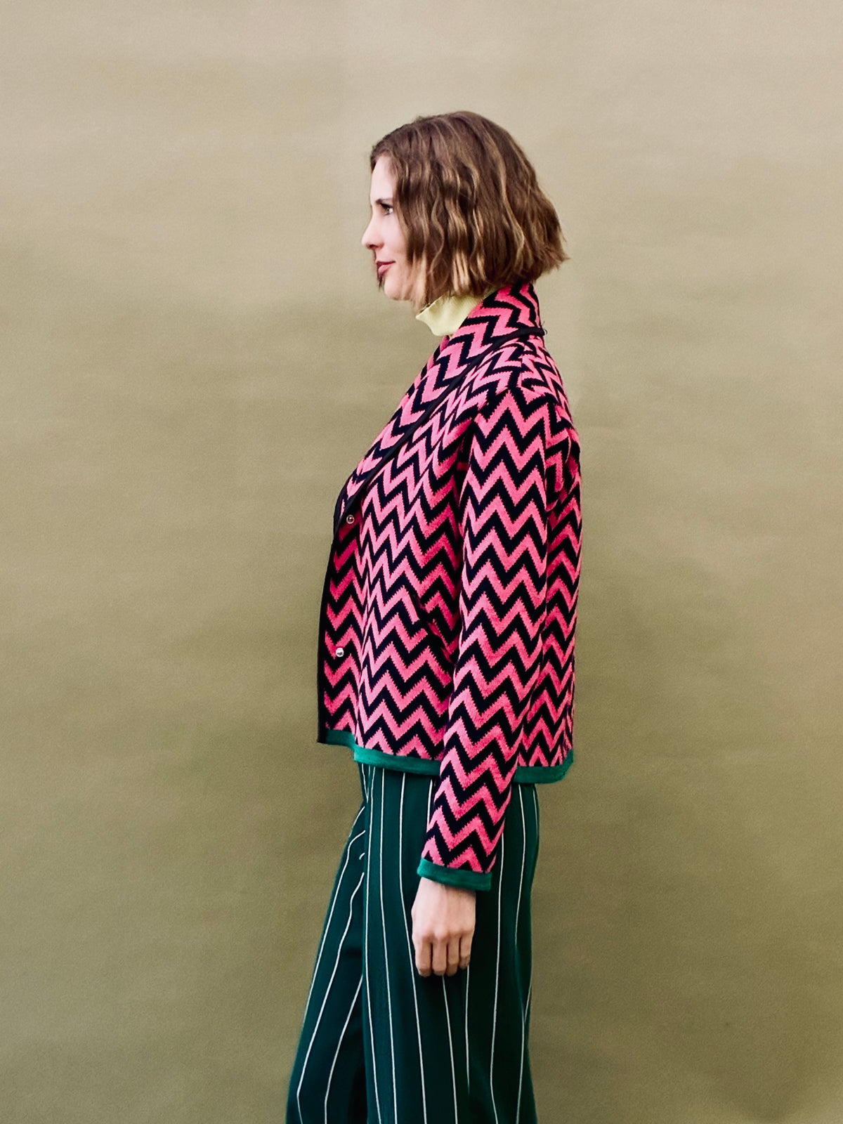 Zigzag Short Coat