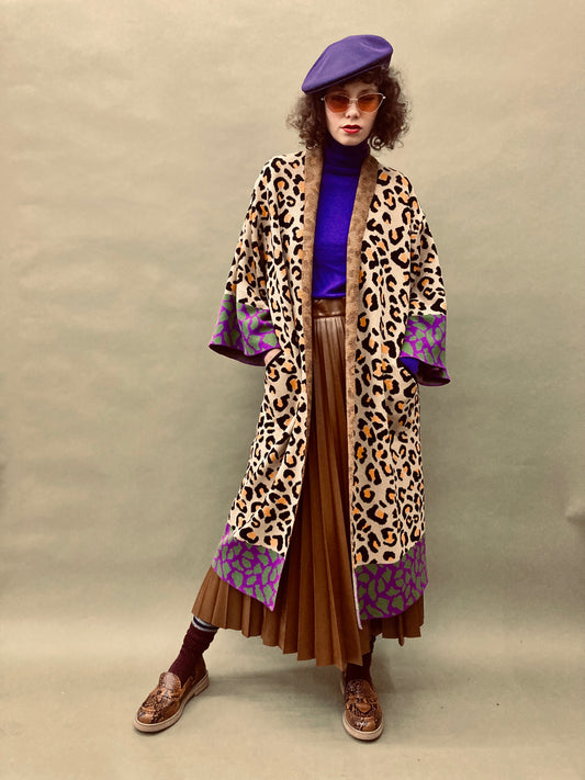 Ocelot Kimono Coat