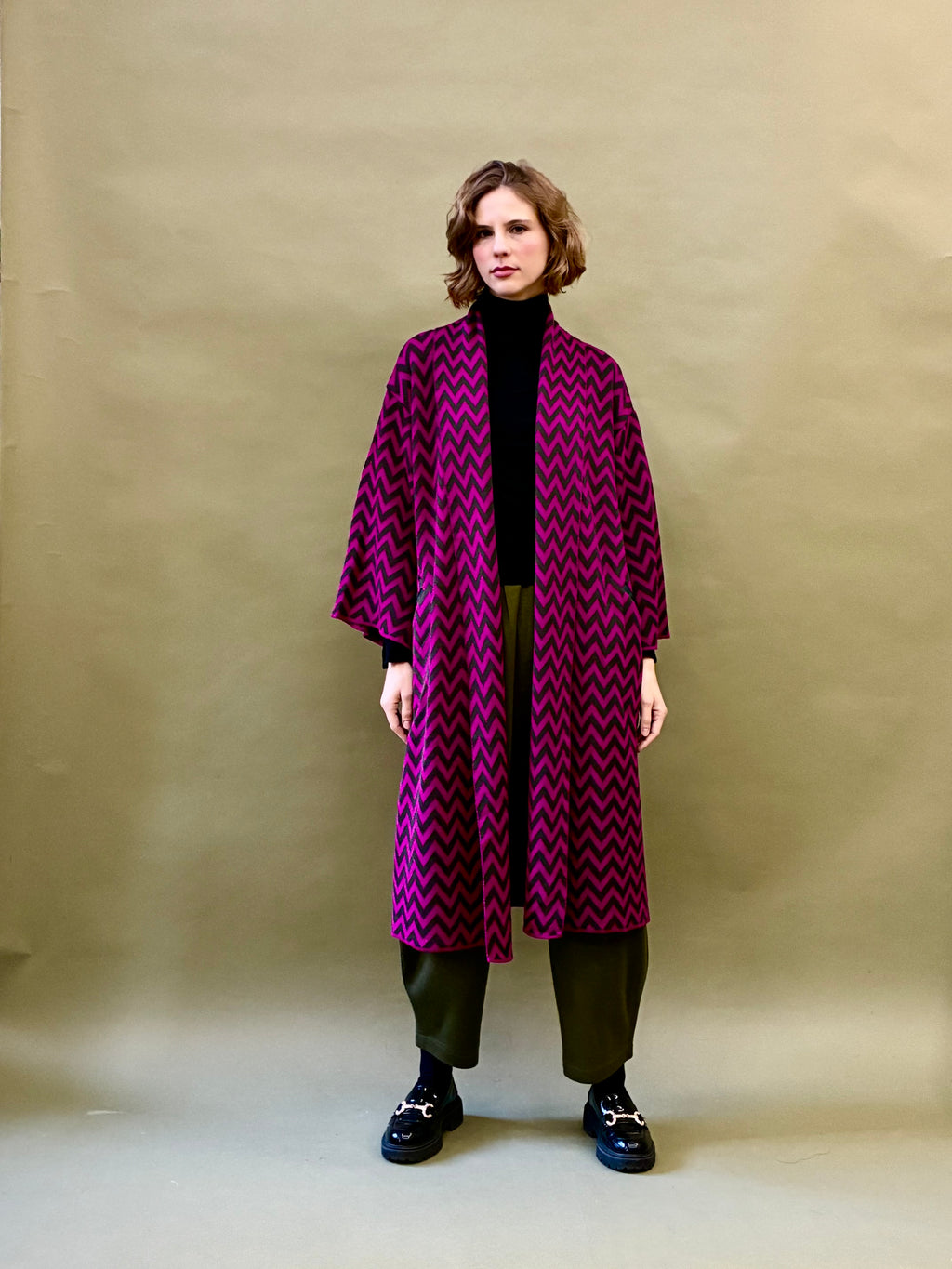 Zigzag Kimono Coat