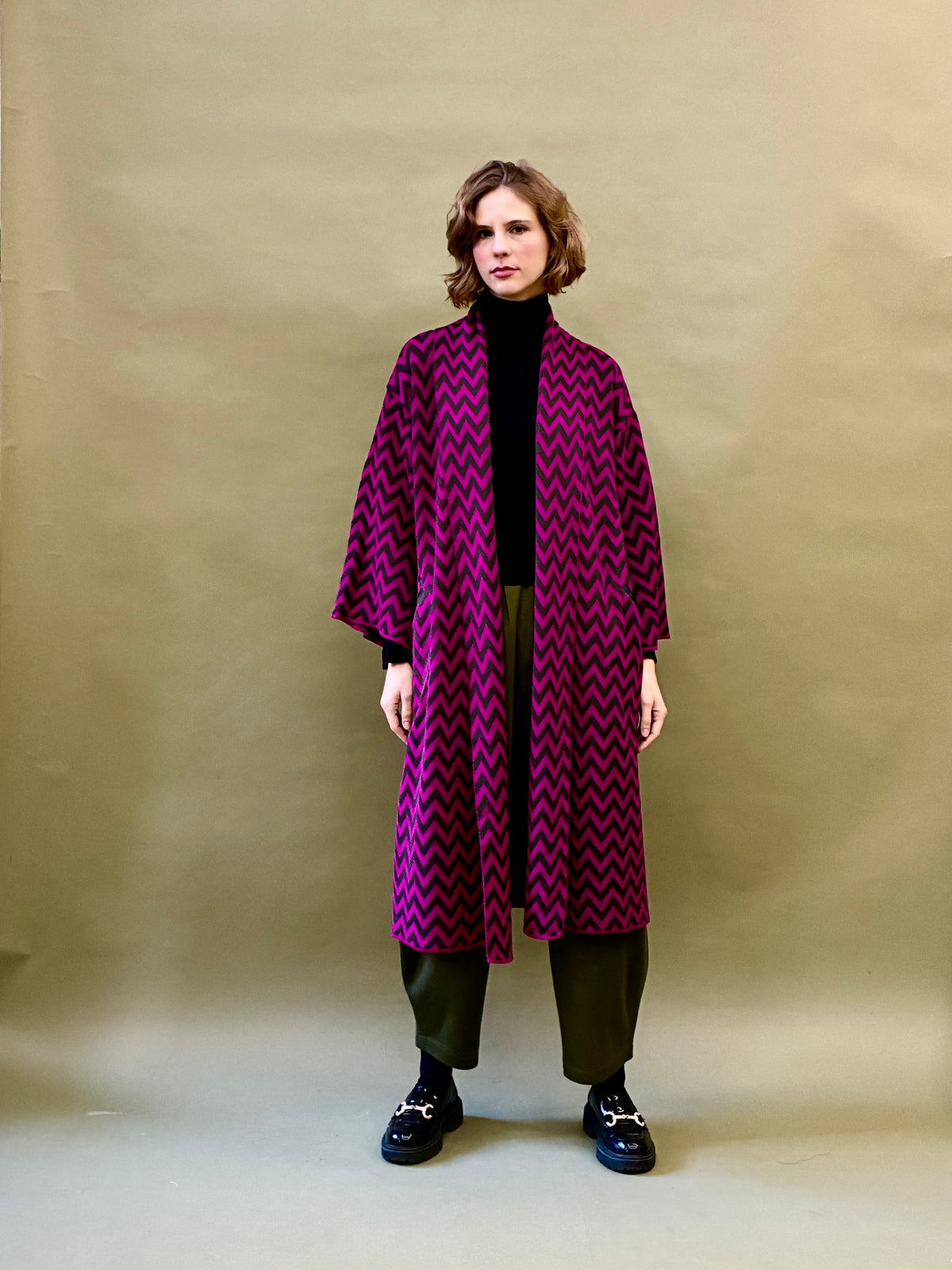 Zigzag Kimono Coat