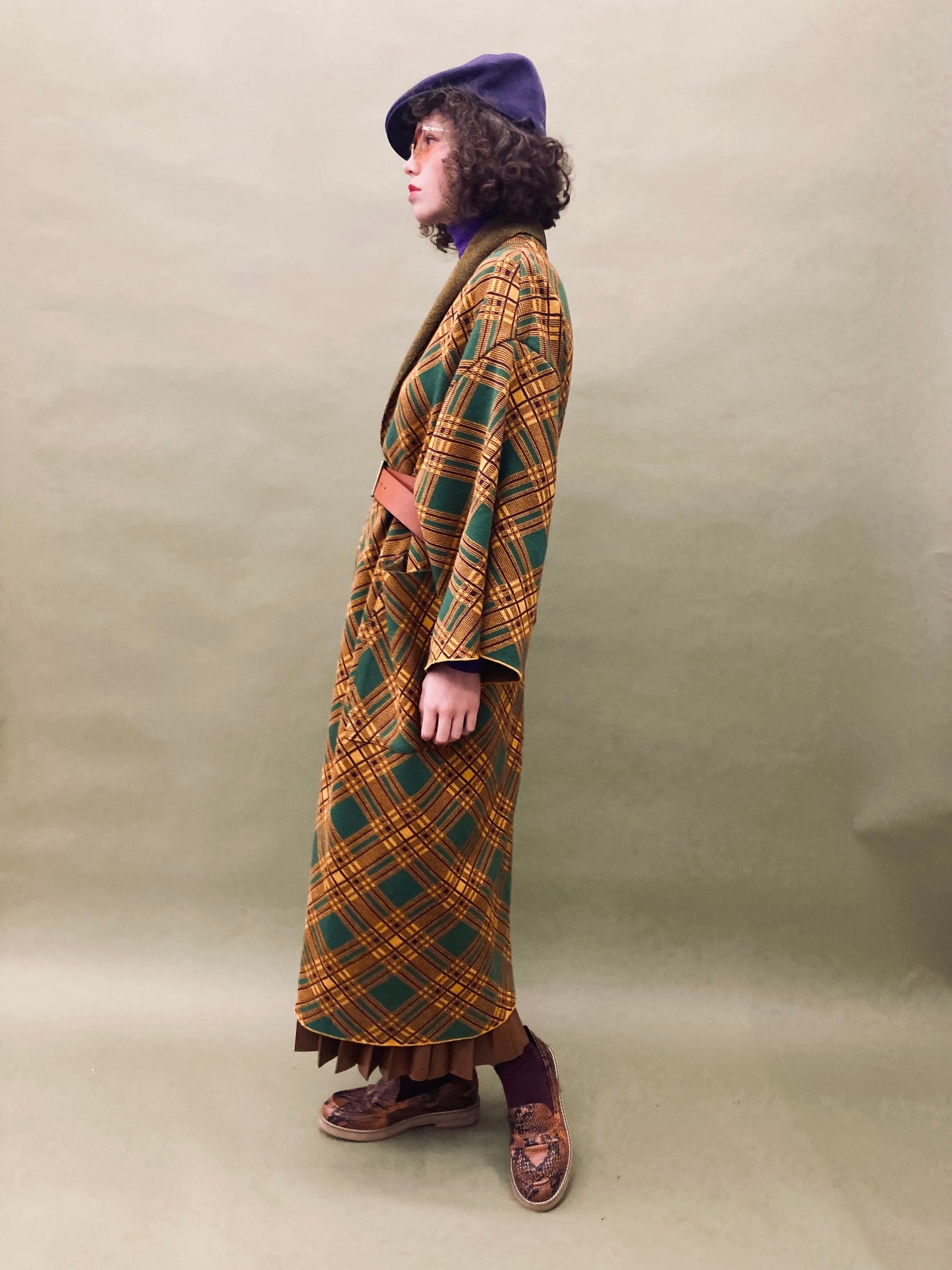 Tartan Kimono Coat