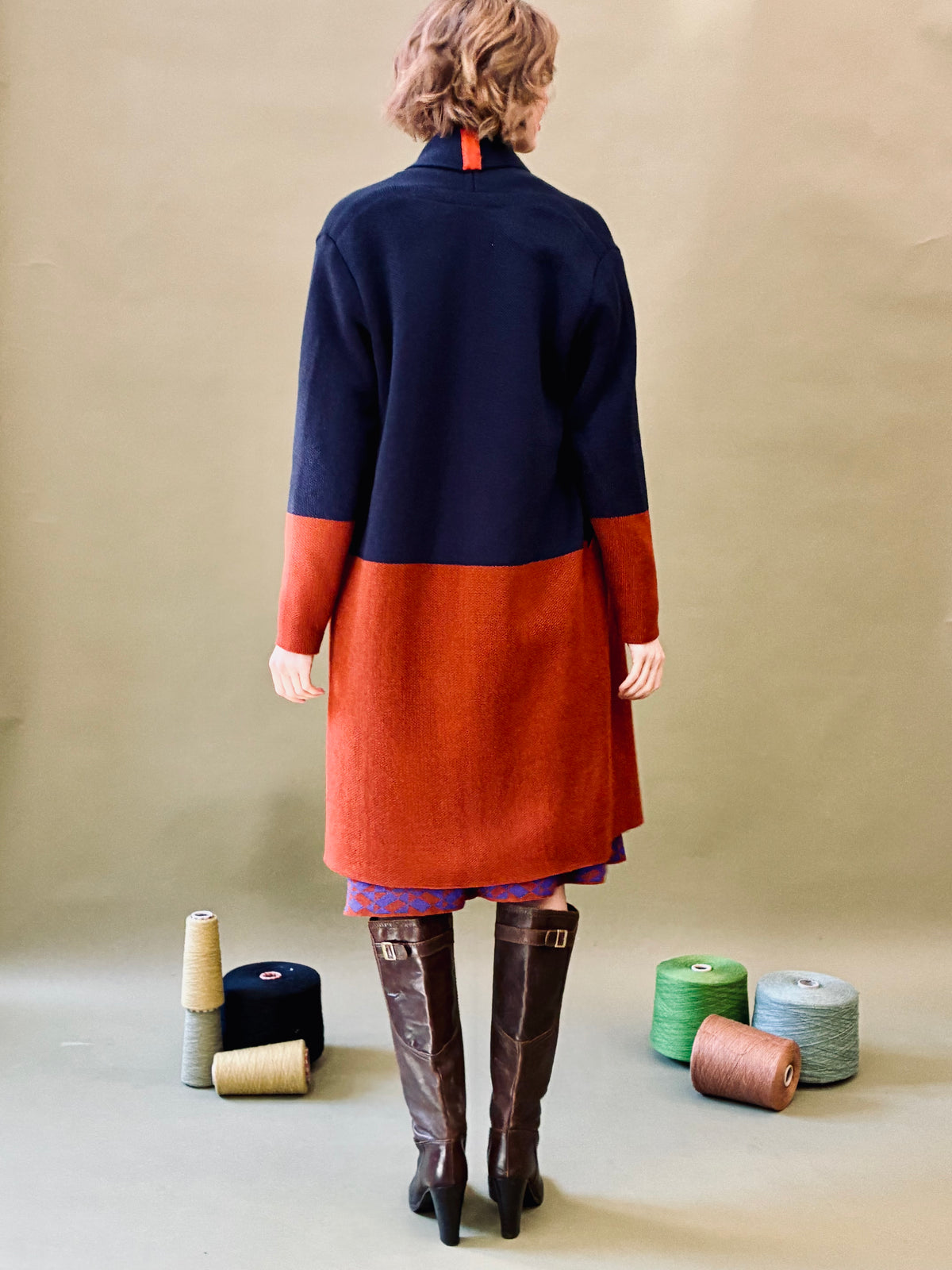 Colour Block Coat