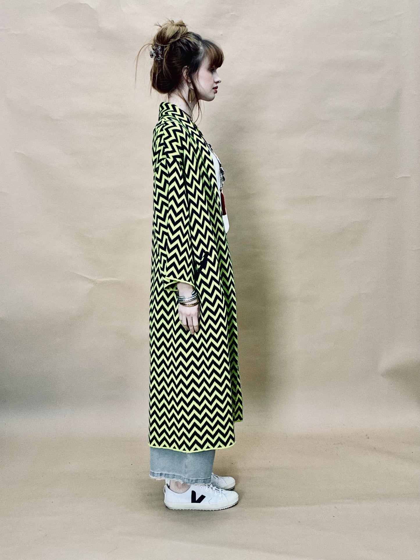 Zigzag Kimono Coat