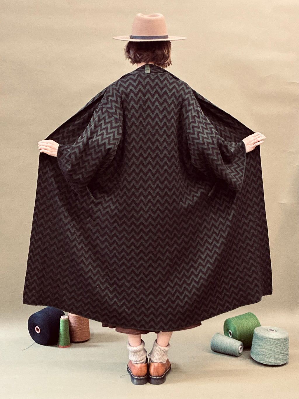 Zigzag Kimono Coat