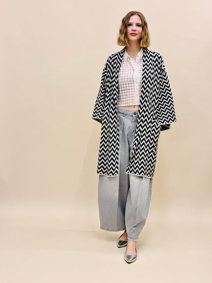Zigzag Kimono Coat