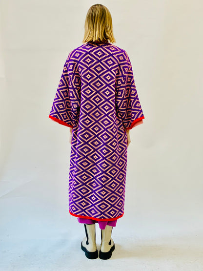 Aztec Kimono Coat