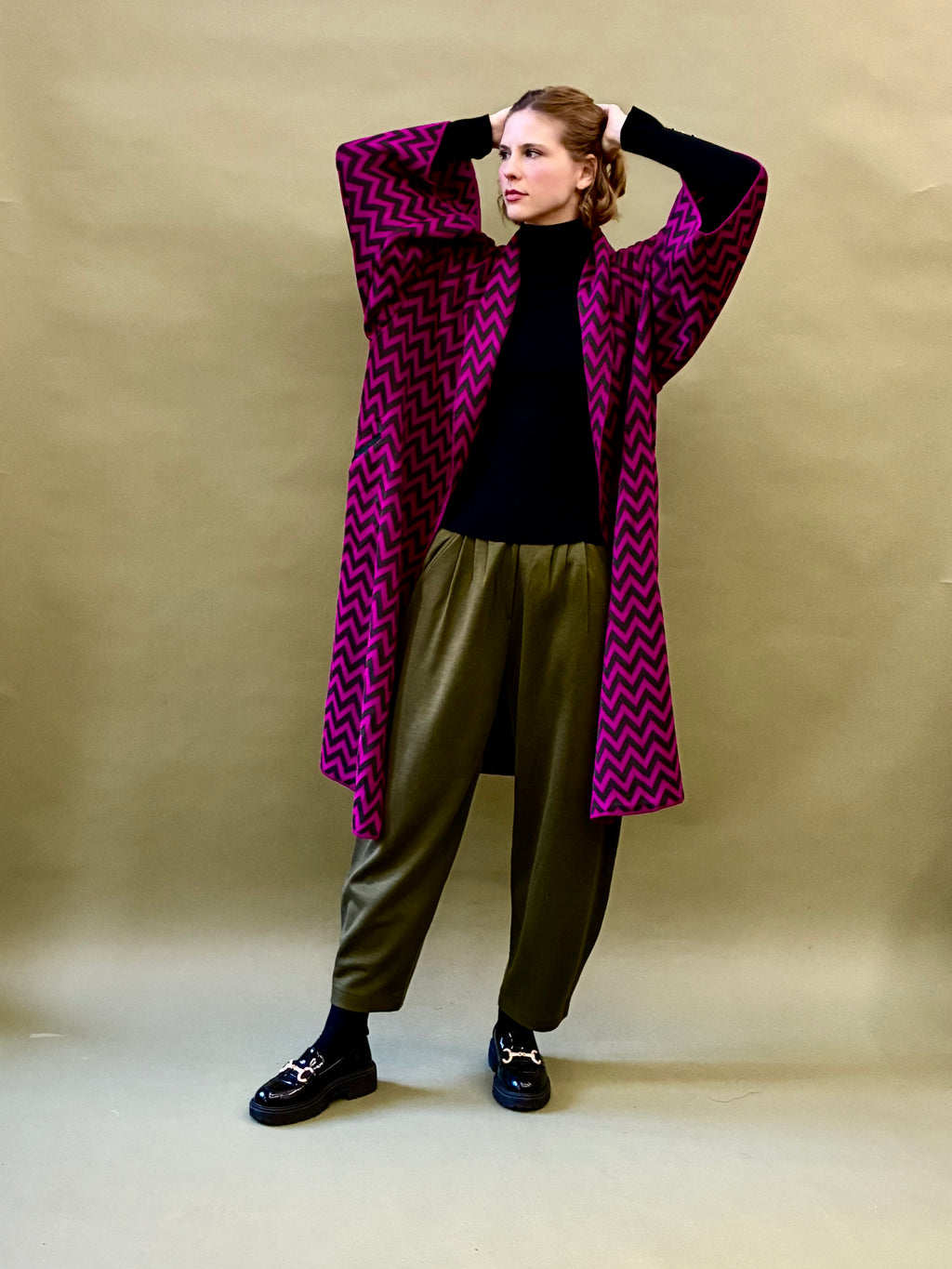 Zigzag Kimono Coat