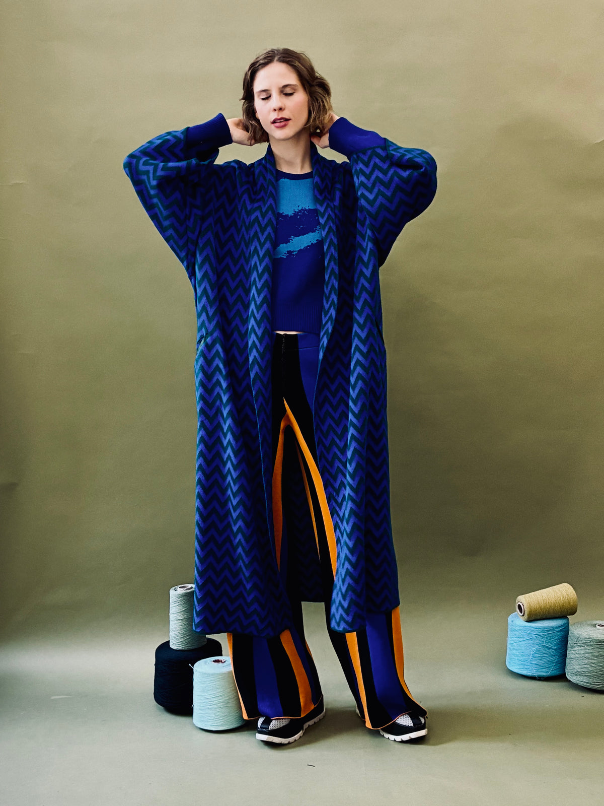 Zigzag Kimono Coat