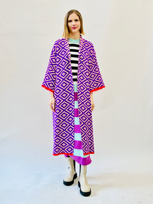 Aztec Kimono Coat