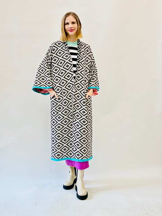 Aztec Kimono Coat