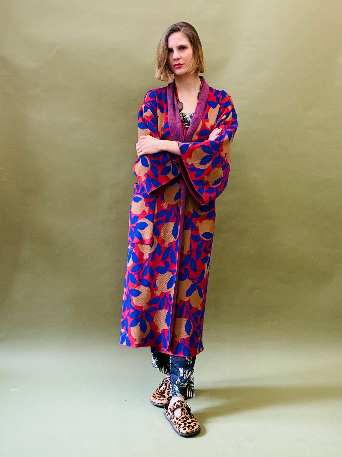 Pomegranates Kimono Coat