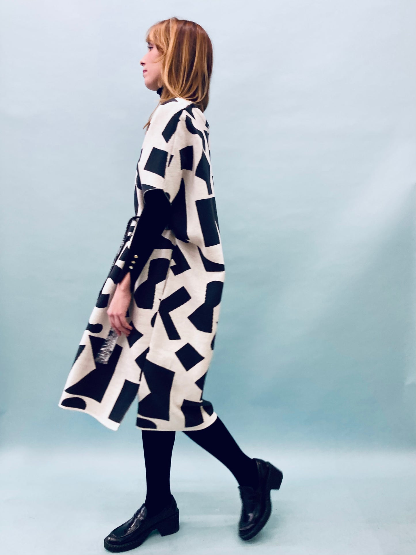 Geo Poncho Dress