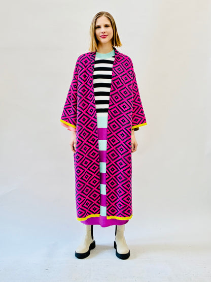 Aztec Kimono Coat