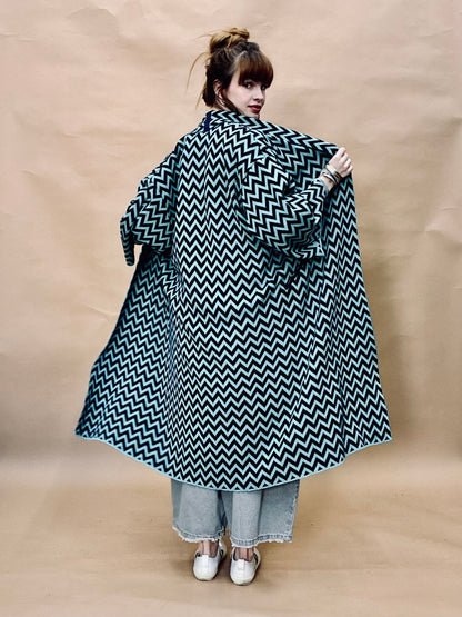 Zigzag Kimono Coat