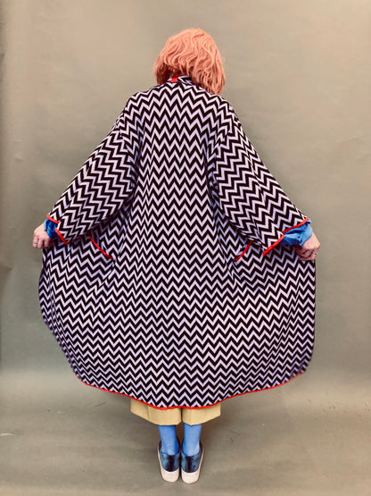 Zigzag Kimono Coat