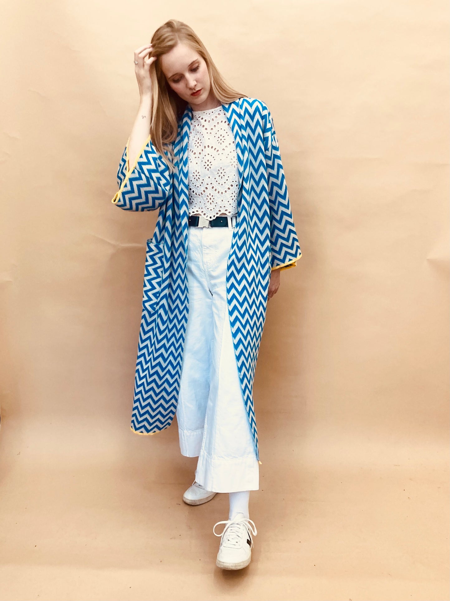 Zigzag Kimono Coat