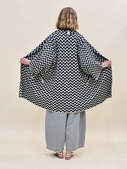 Zigzag Kimono Coat
