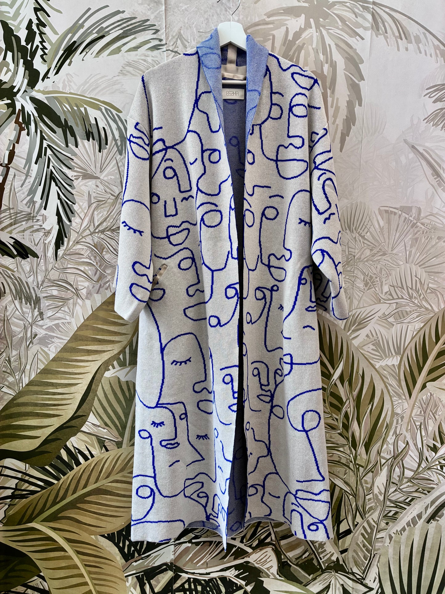 Faces Kimono Coat