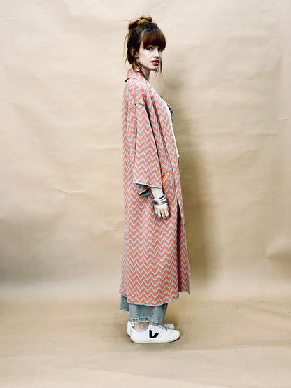Zigzag Kimono Coat