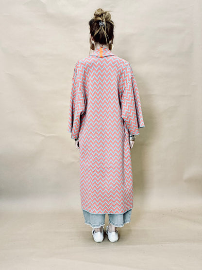 Zigzag Kimono Coat