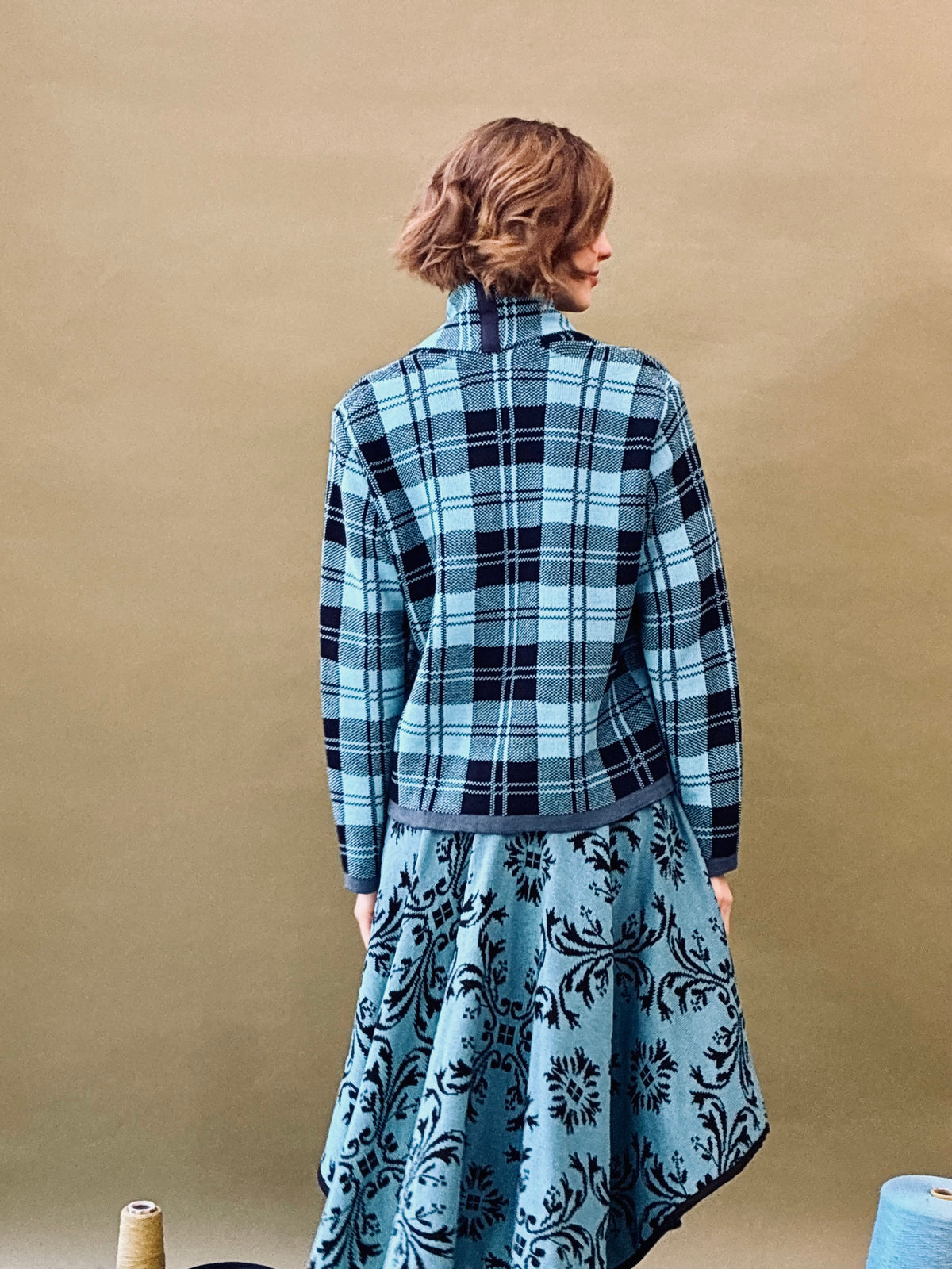 Checkered Short Coat