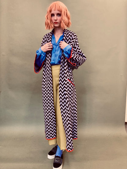 Zigzag Kimono Coat