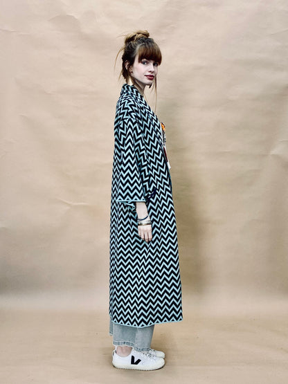 Zigzag Kimono Coat