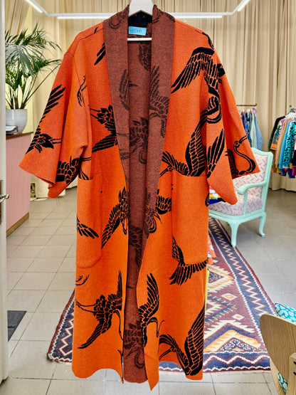 Crane Kimono Coat