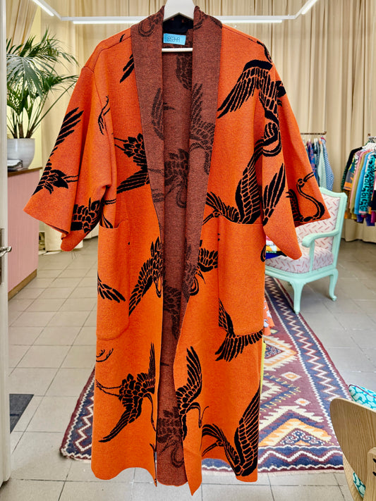 Crane Kimono Coat