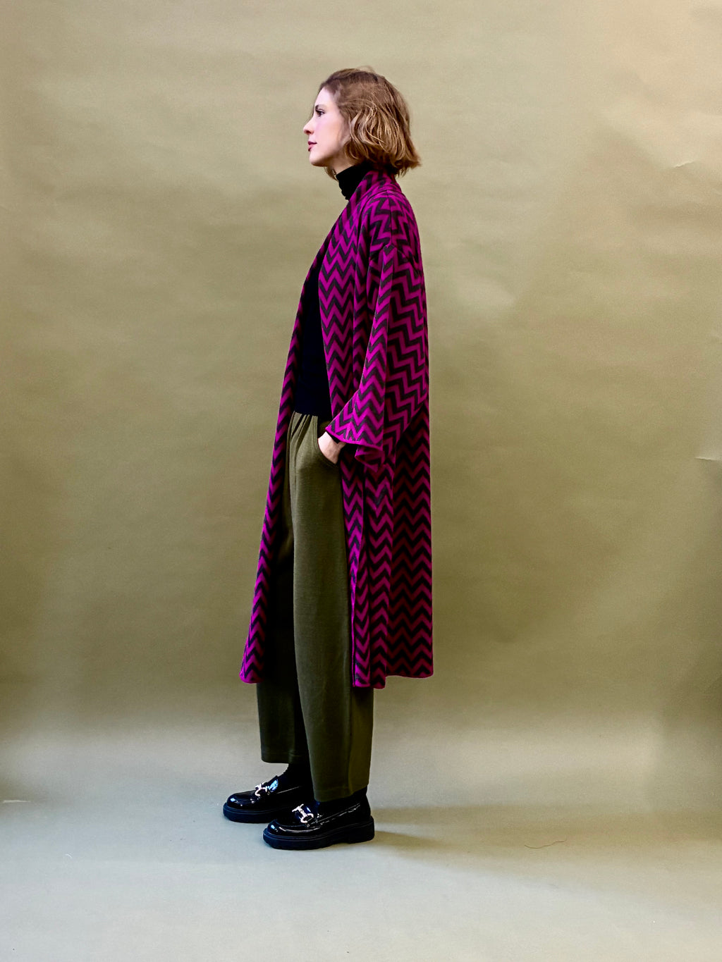 Zigzag Kimono Coat