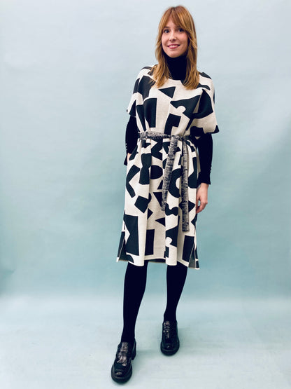 Geo Poncho Dress