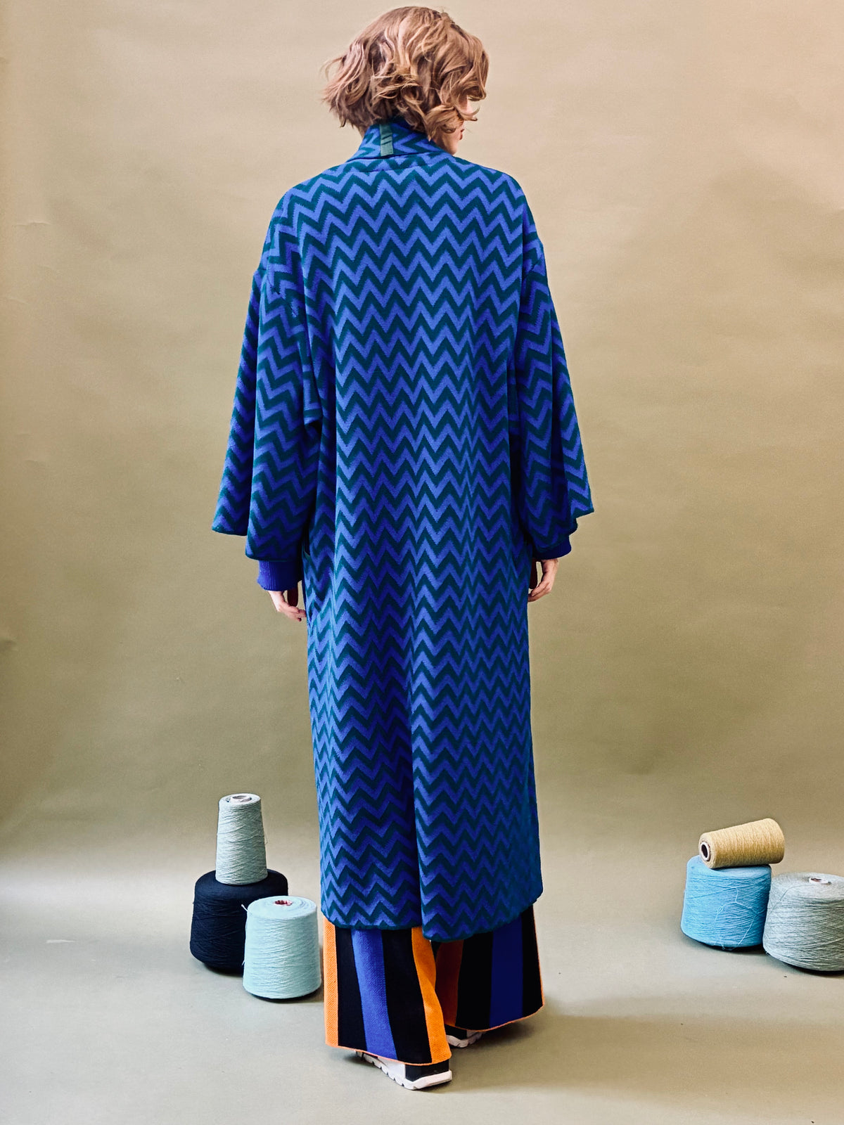 Zigzag Kimono Coat