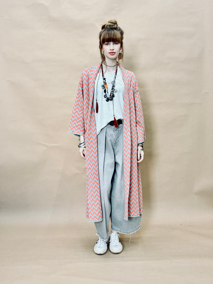 Zigzag Kimono Coat
