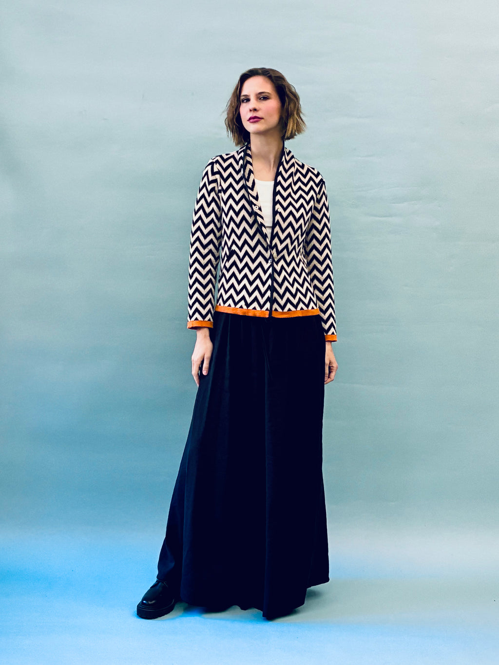 Zigzag Short Coat