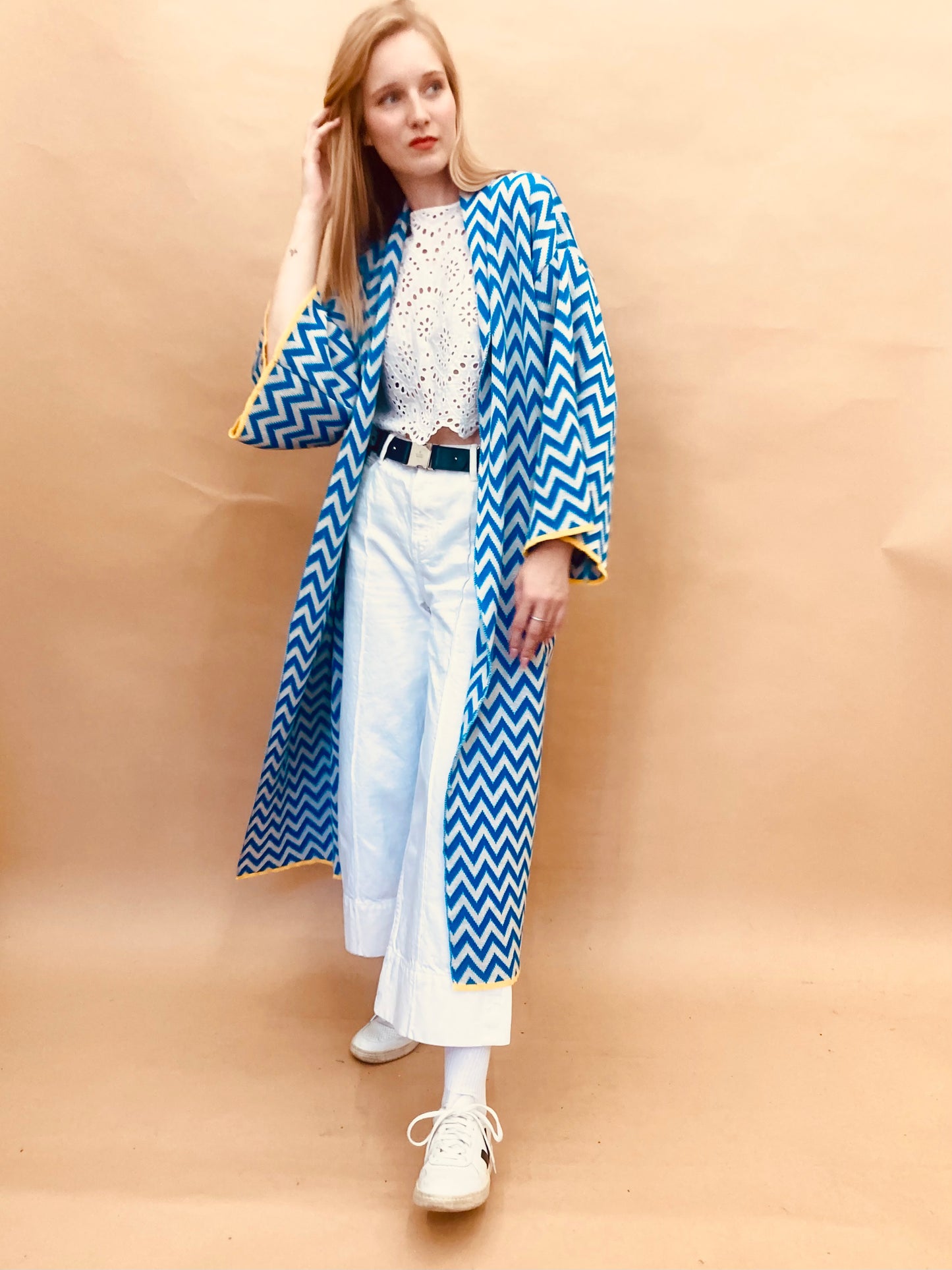 Zigzag Kimono Coat