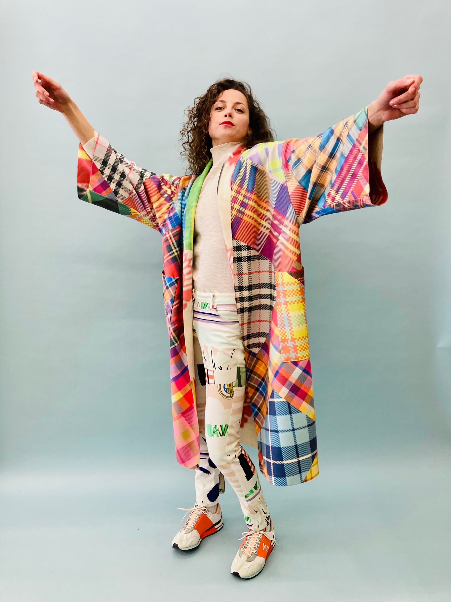 Tartan Double Sided Kimono